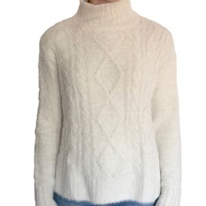 Society Amuse White Acrylic Sweater - Size S